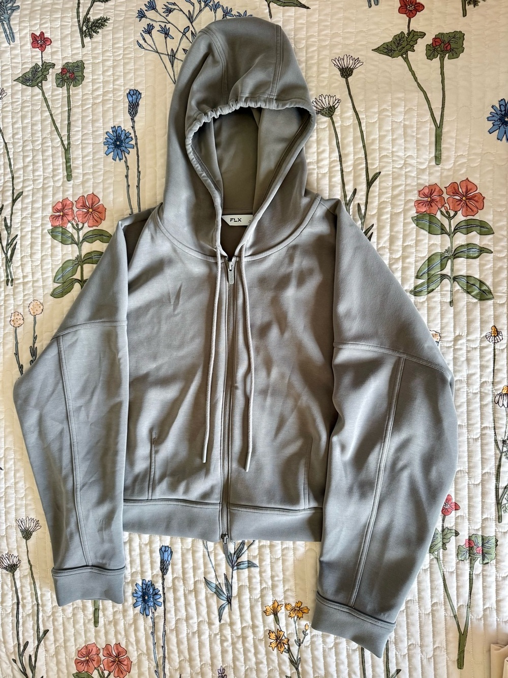 FLX Sage Green Zip-Up Hoodie and Pant Set